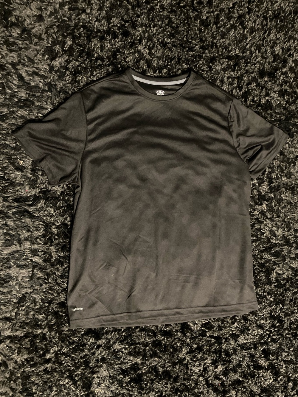 Athletic Works Black Short Sleeve Performance Tee